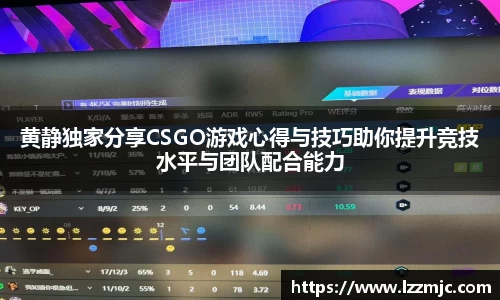 黄静独家分享CSGO游戏心得与技巧助你提升竞技水平与团队配合能力
