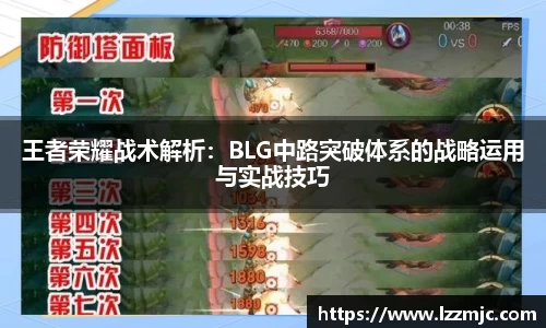 王者荣耀战术解析：BLG中路突破体系的战略运用与实战技巧
